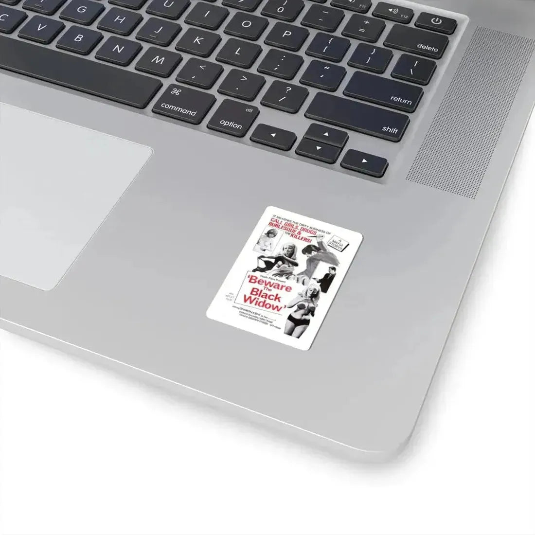 BEWARE THE BLACK WIDOW 1968 Movie Poster - STICKER Vinyl Kiss-Cut Decal - The Sticker Space