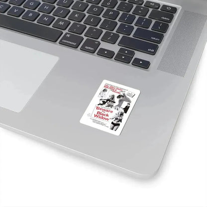 BEWARE THE BLACK WIDOW 1968 Movie Poster - STICKER Vinyl Kiss-Cut Decal - The Sticker Space
