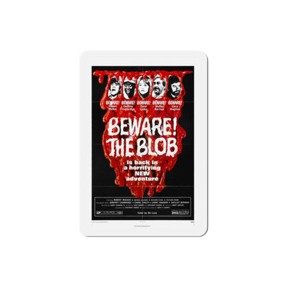 Beware! The Blob 1972 Movie Poster Die-Cut Magnet-2 Inch-The Sticker Space