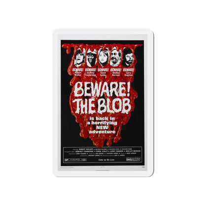 BEWARE! THE BLOB 1972 Movie Poster - Die-Cut Magnet-4" x 4"-The Sticker Space