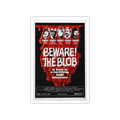 BEWARE! THE BLOB 1972 Movie Poster STICKER Vinyl Die-Cut Decal-3 Inch-The Sticker Space