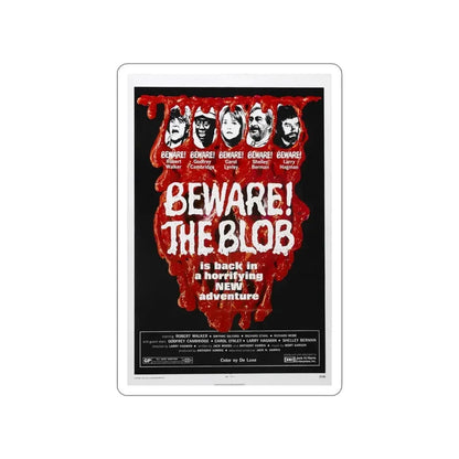 BEWARE! THE BLOB 1972 Movie Poster STICKER Vinyl Die-Cut Decal - The Sticker Space