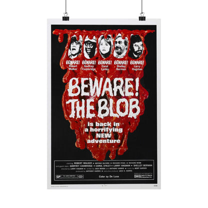 BEWARE! THE BLOB 1972 - Paper Movie Poster-12″ x 18″-The Sticker Space