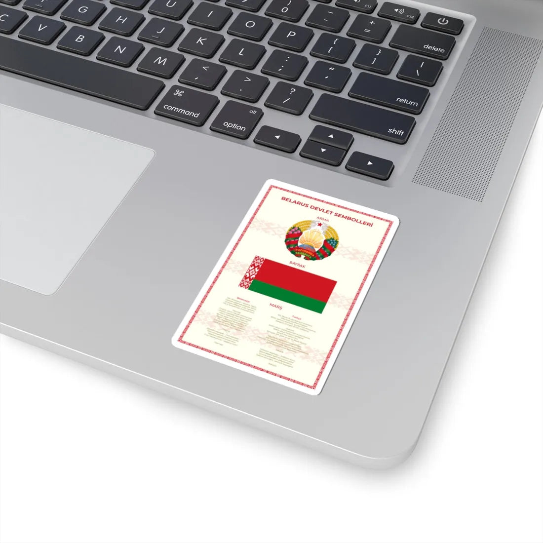 Beyaz Rusyanın Milli Sembolleri (Belarus) (Coat of Arms) STICKER Vinyl Kiss-Cut Decal - The Sticker Space