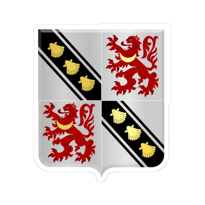 Beyne Heusay wapen (Belgium) (Coat of Arms) STICKER Vinyl Kiss-Cut Decal 4 Inch White - The Sticker Space