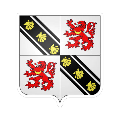 Beyne-Heusay wapen (Belgium) (Coat of Arms) STICKER Vinyl Kiss-Cut Decal 4 Inch White - The Sticker Space