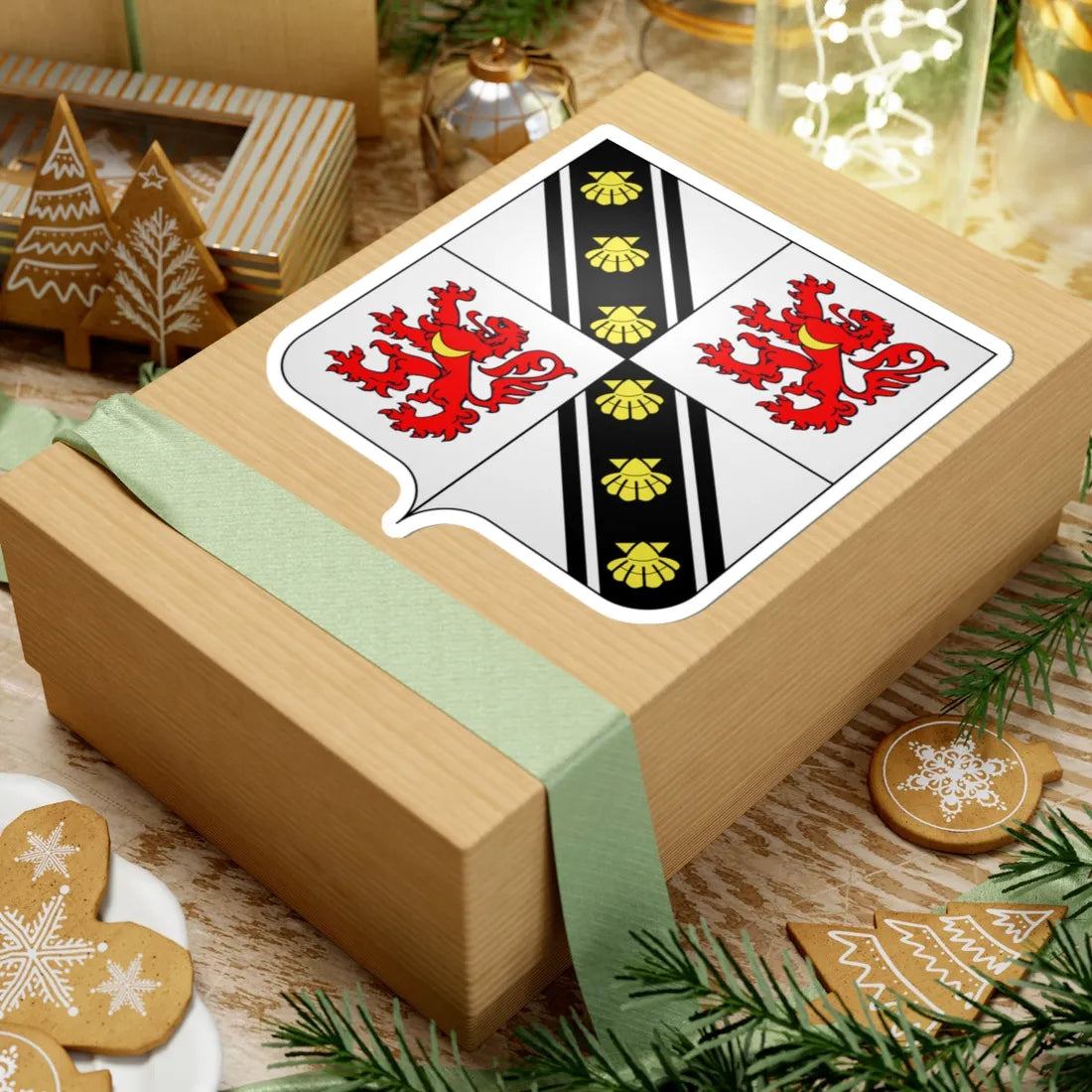 Beyne-Heusay wapen (Belgium) (Coat of Arms) STICKER Vinyl Kiss-Cut Decal - The Sticker Space