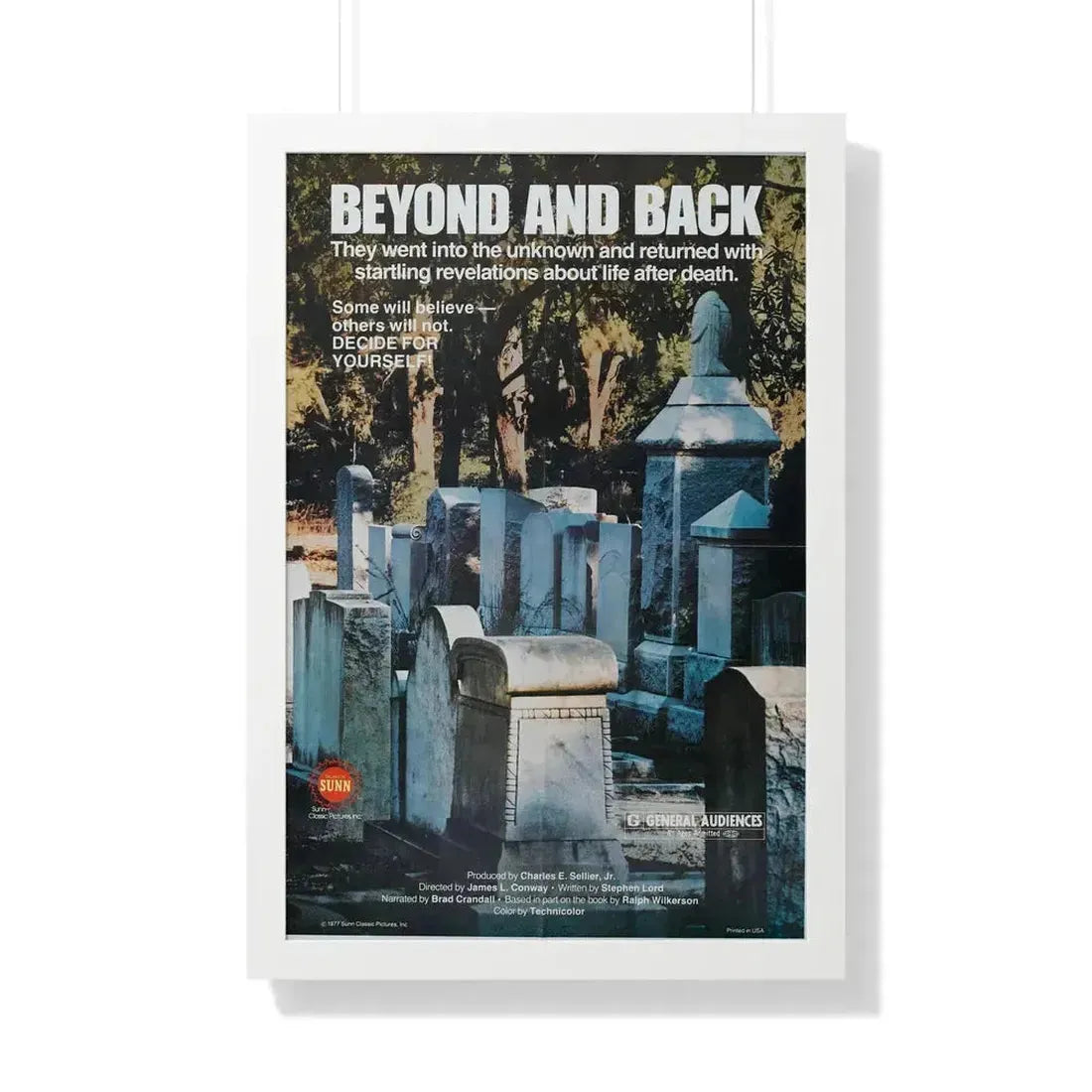 BEYOND AND BACK 1978 - Framed Movie Poster 20" x 30" White - The Sticker Space