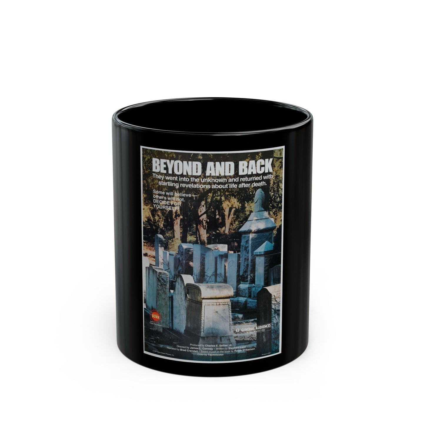 BEYOND AND BACK 1978 Movie Poster - Black Coffee Mug-11oz-The Sticker Space