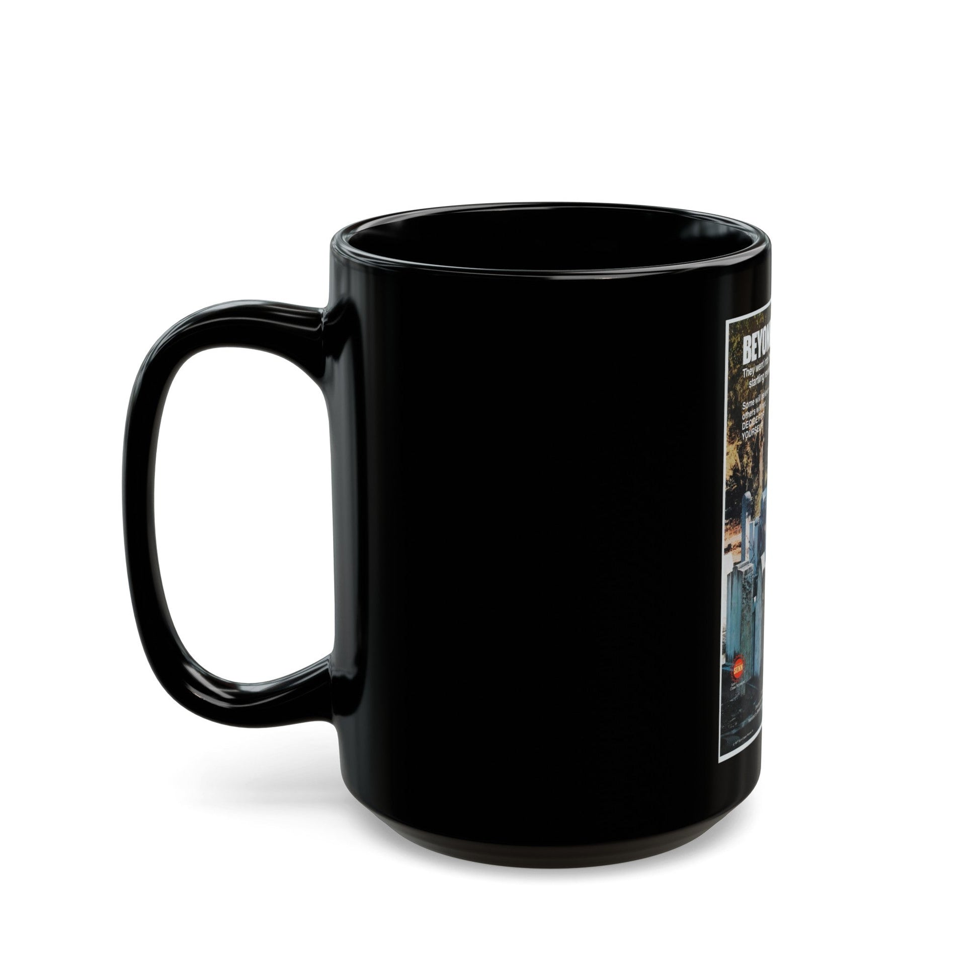 BEYOND AND BACK 1978 Movie Poster - Black Coffee Mug-The Sticker Space