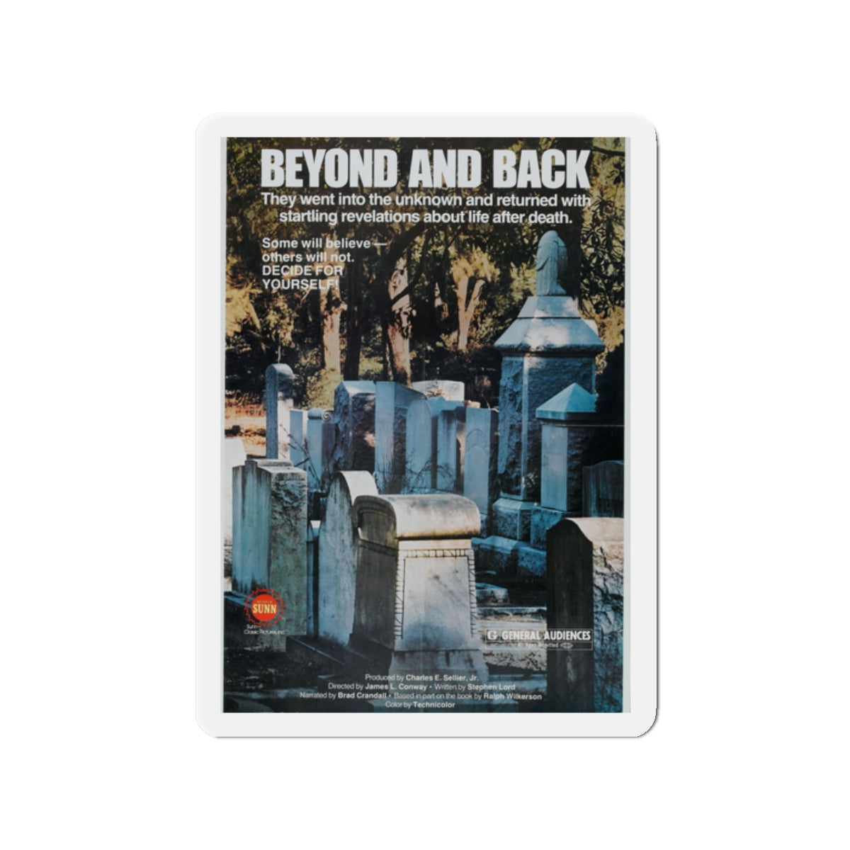 BEYOND AND BACK 1978 Movie Poster - Die-Cut Magnet-2" x 2"-The Sticker Space