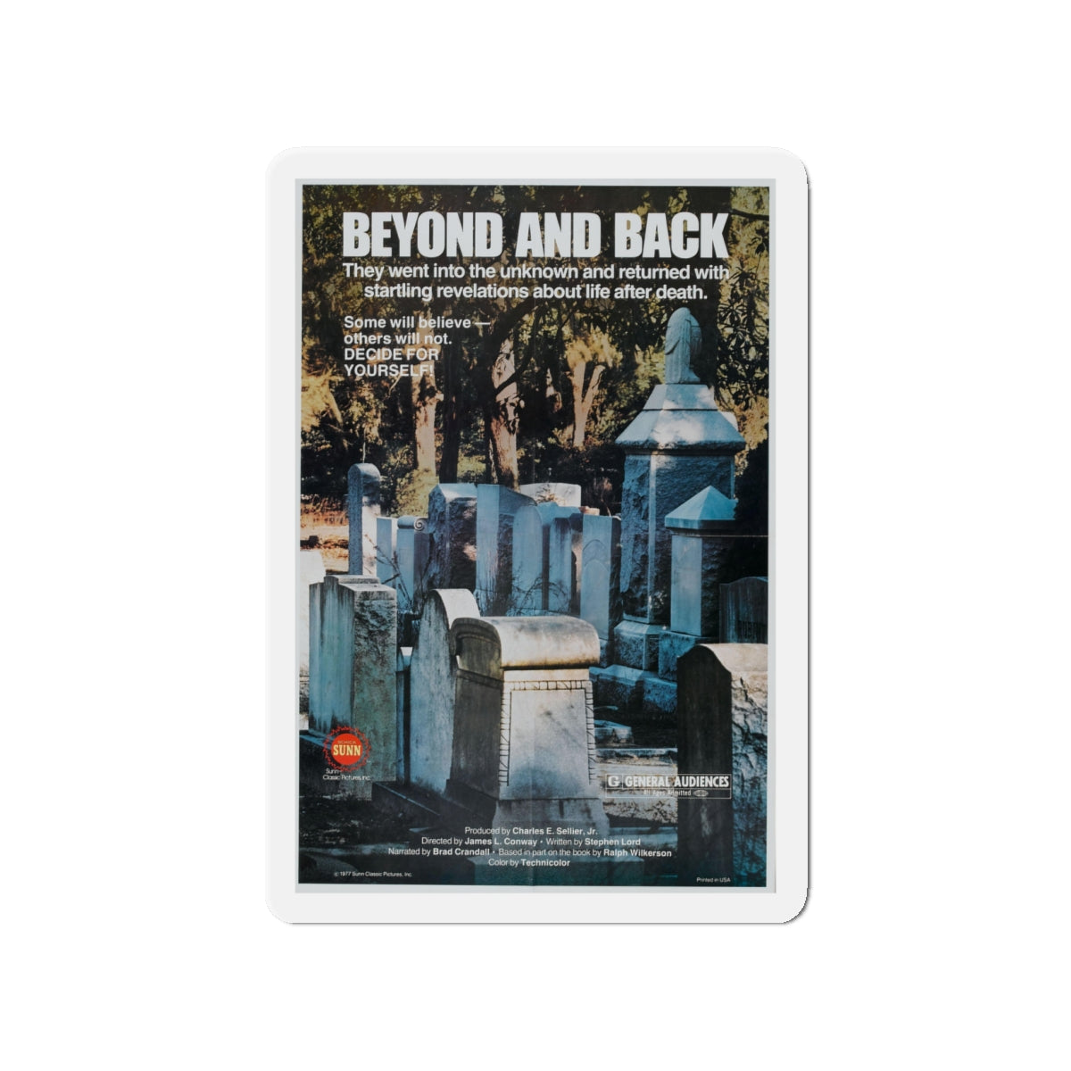 BEYOND AND BACK 1978 Movie Poster - Die-Cut Magnet-4" x 4"-The Sticker Space