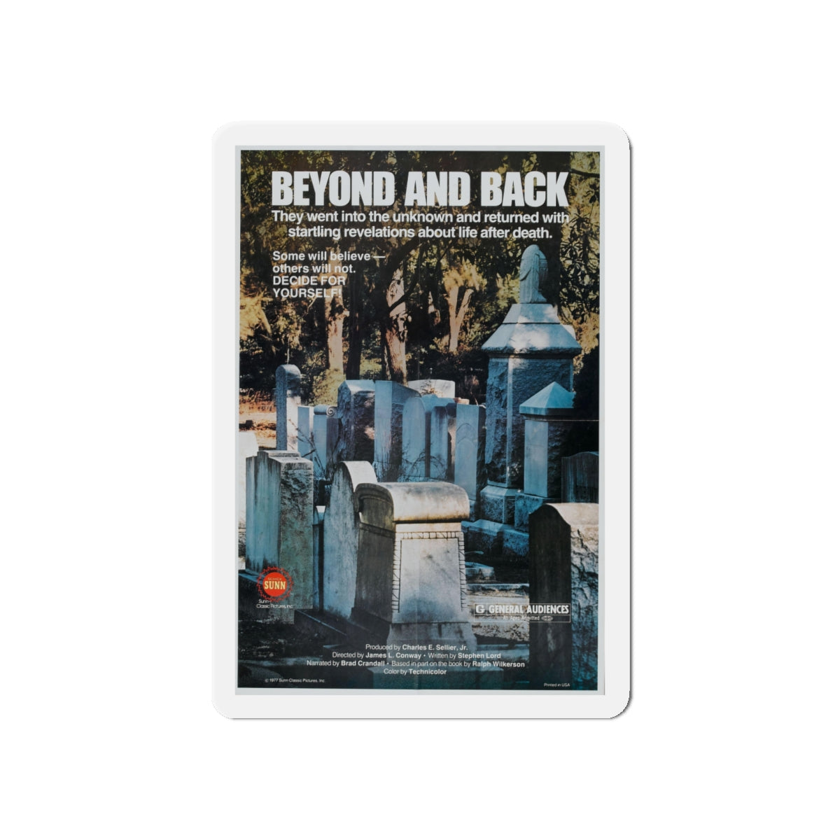 BEYOND AND BACK 1978 Movie Poster - Die-Cut Magnet-5" x 5"-The Sticker Space