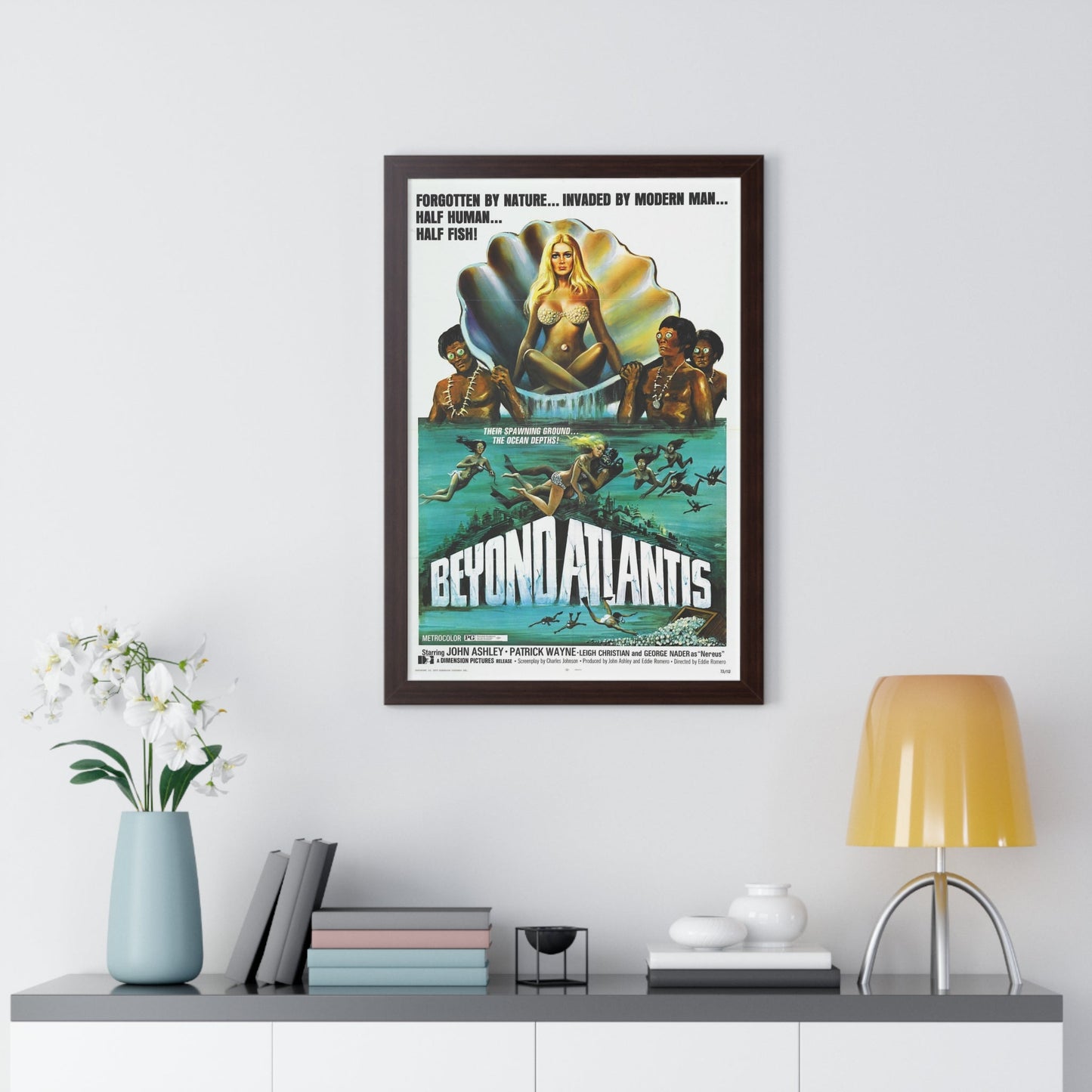 BEYOND ATLANTIS 1973 - Framed Movie Poster-The Sticker Space