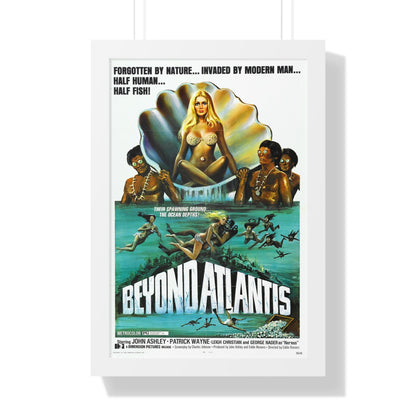 BEYOND ATLANTIS 1973 - Framed Movie Poster-16″ x 24″-The Sticker Space