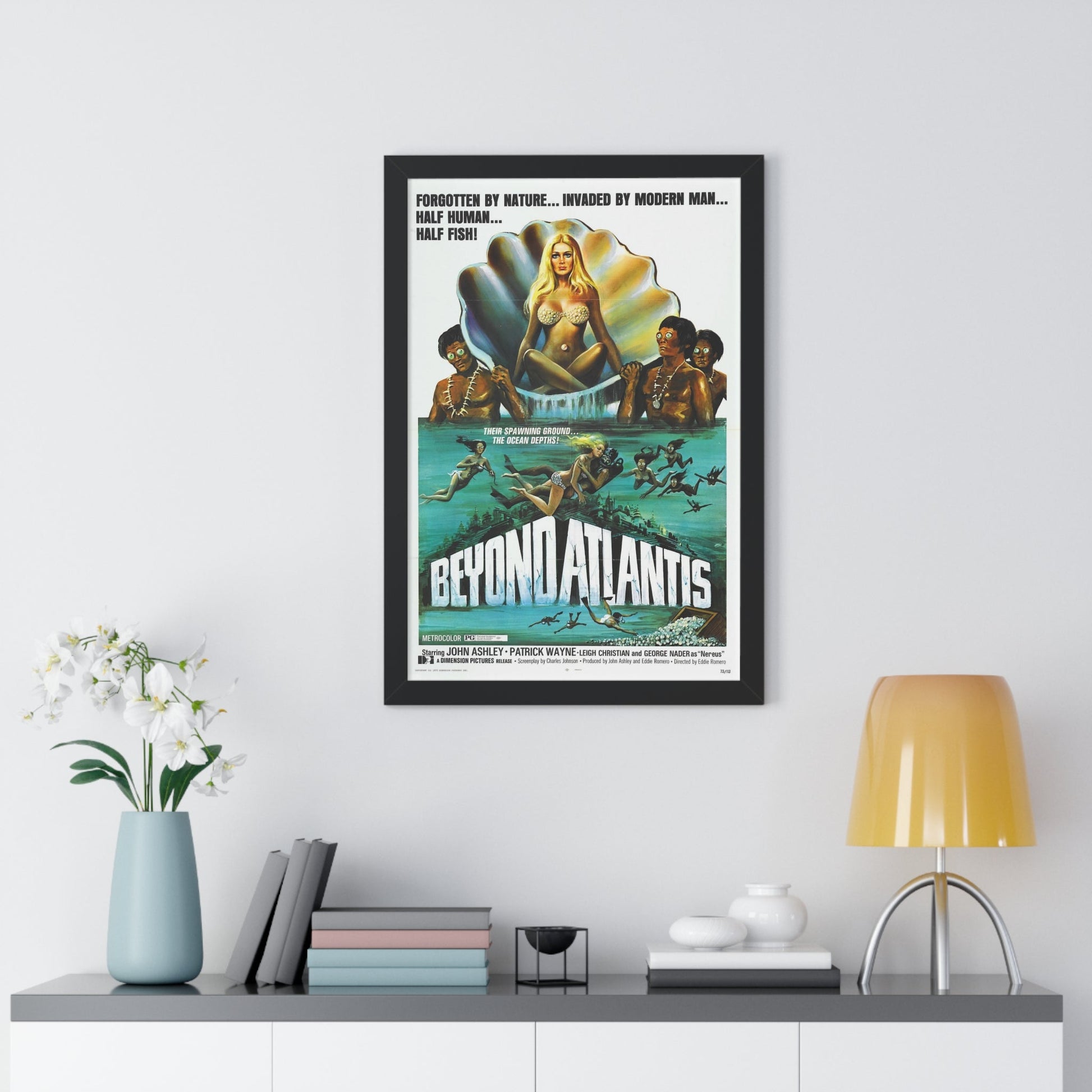 BEYOND ATLANTIS 1973 - Framed Movie Poster-The Sticker Space