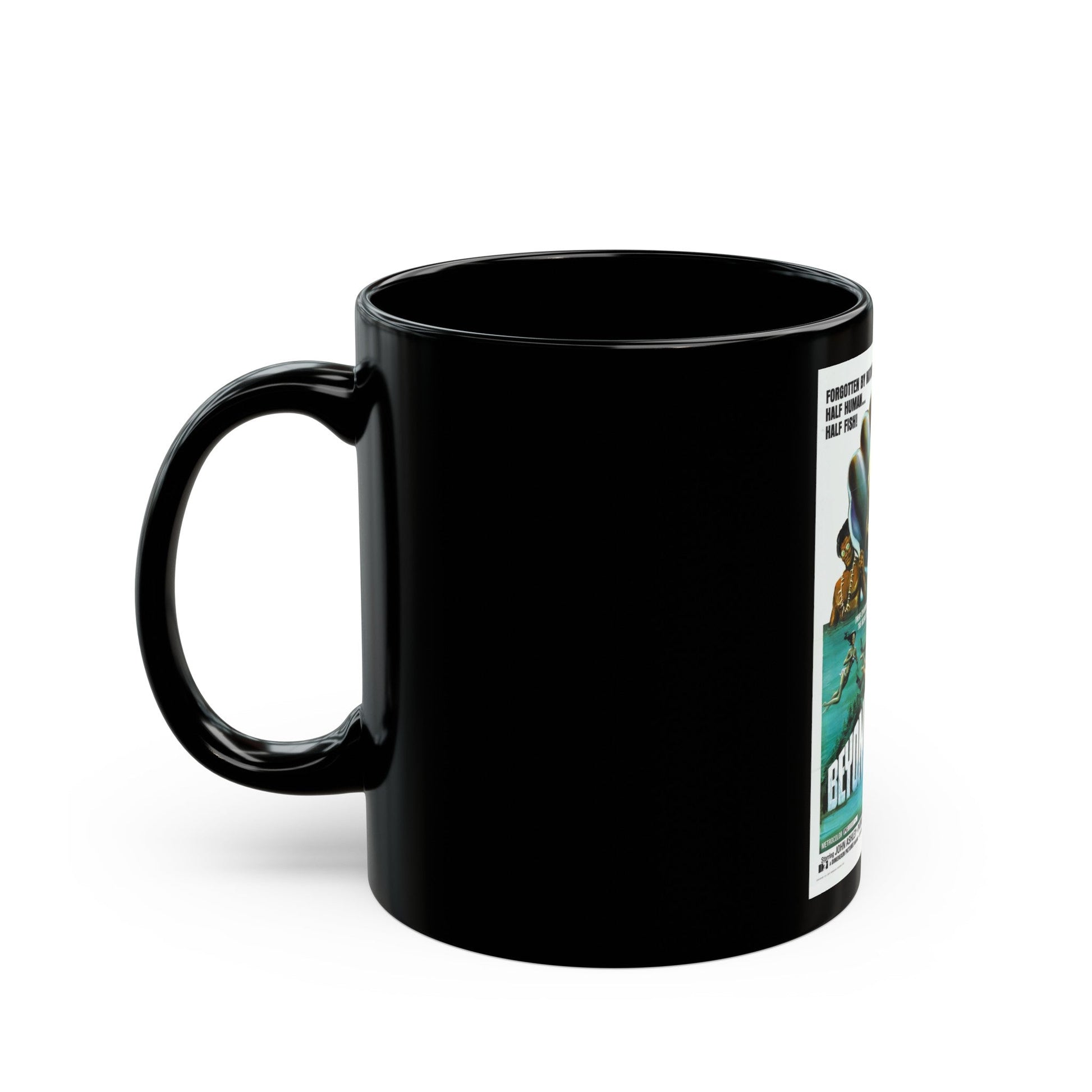 BEYOND ATLANTIS 1973 Movie Poster - Black Coffee Mug-The Sticker Space