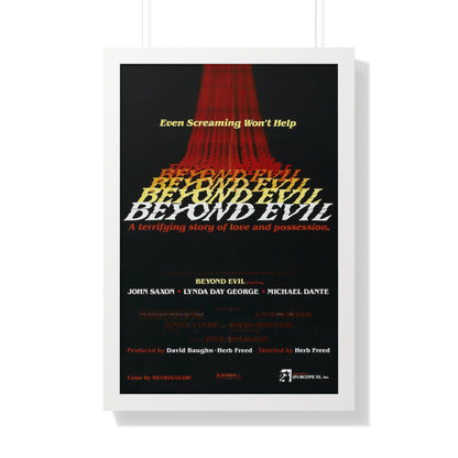 BEYOND EVIL (TEASER) 1980 - Framed Movie Poster-20" x 30"-The Sticker Space