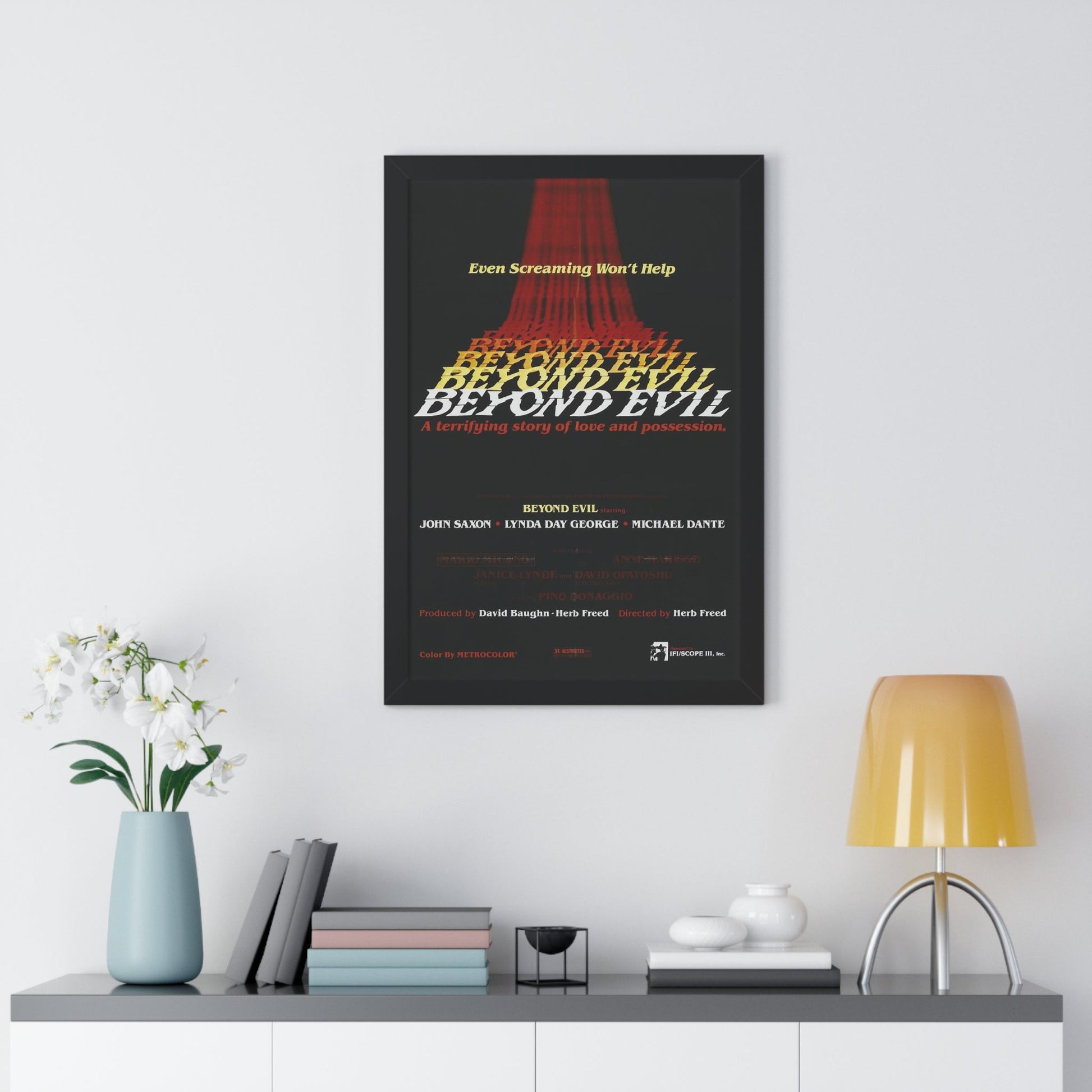 BEYOND EVIL (TEASER) 1980 - Framed Movie Poster-The Sticker Space