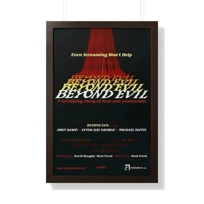 BEYOND EVIL (TEASER) 1980 - Framed Movie Poster - The Sticker Space