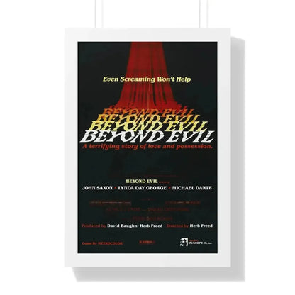 BEYOND EVIL (TEASER) 1980 - Framed Movie Poster - The Sticker Space