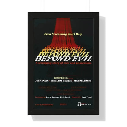 BEYOND EVIL (TEASER) 1980 - Framed Movie Poster - The Sticker Space