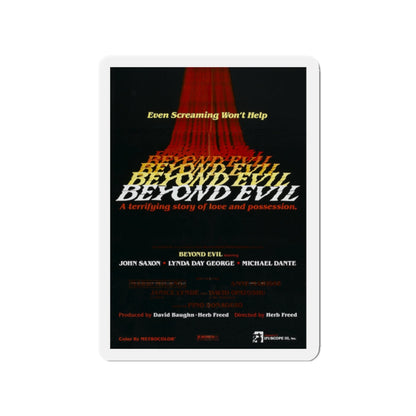 BEYOND EVIL (TEASER) 1980 Movie Poster - Die-Cut Magnet-2" x 2"-The Sticker Space