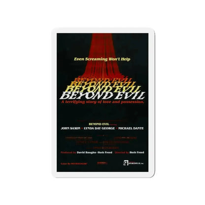 BEYOND EVIL (TEASER) 1980 Movie Poster - Refrigerator Magnet 3 Inch - The Sticker Space