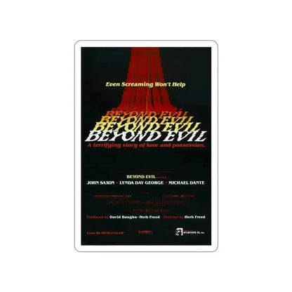 BEYOND EVIL (TEASER) 1980 Movie Poster STICKER Vinyl Die-Cut Decal 2 Inch - The Sticker Space