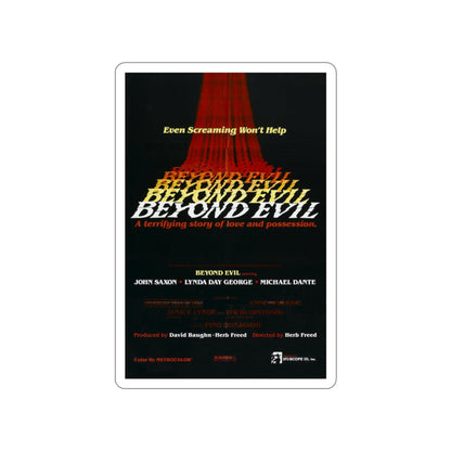 BEYOND EVIL (TEASER) 1980 Movie Poster STICKER Vinyl Die-Cut Decal-3 Inch-The Sticker Space