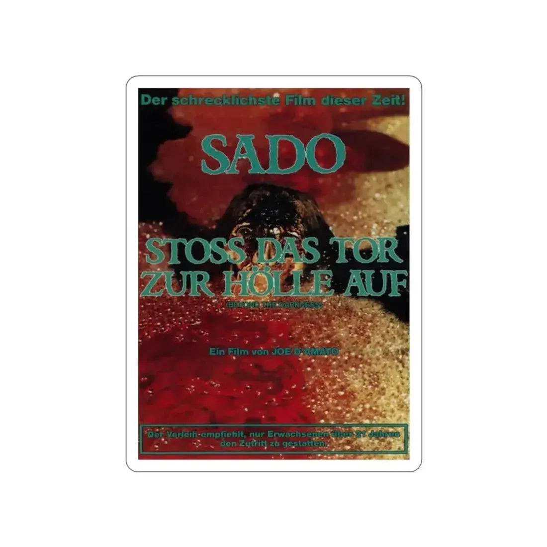 BEYOND THE DARKNESS (GERMAN) 1979 Movie Poster STICKER Vinyl Die-Cut Decal - The Sticker Space