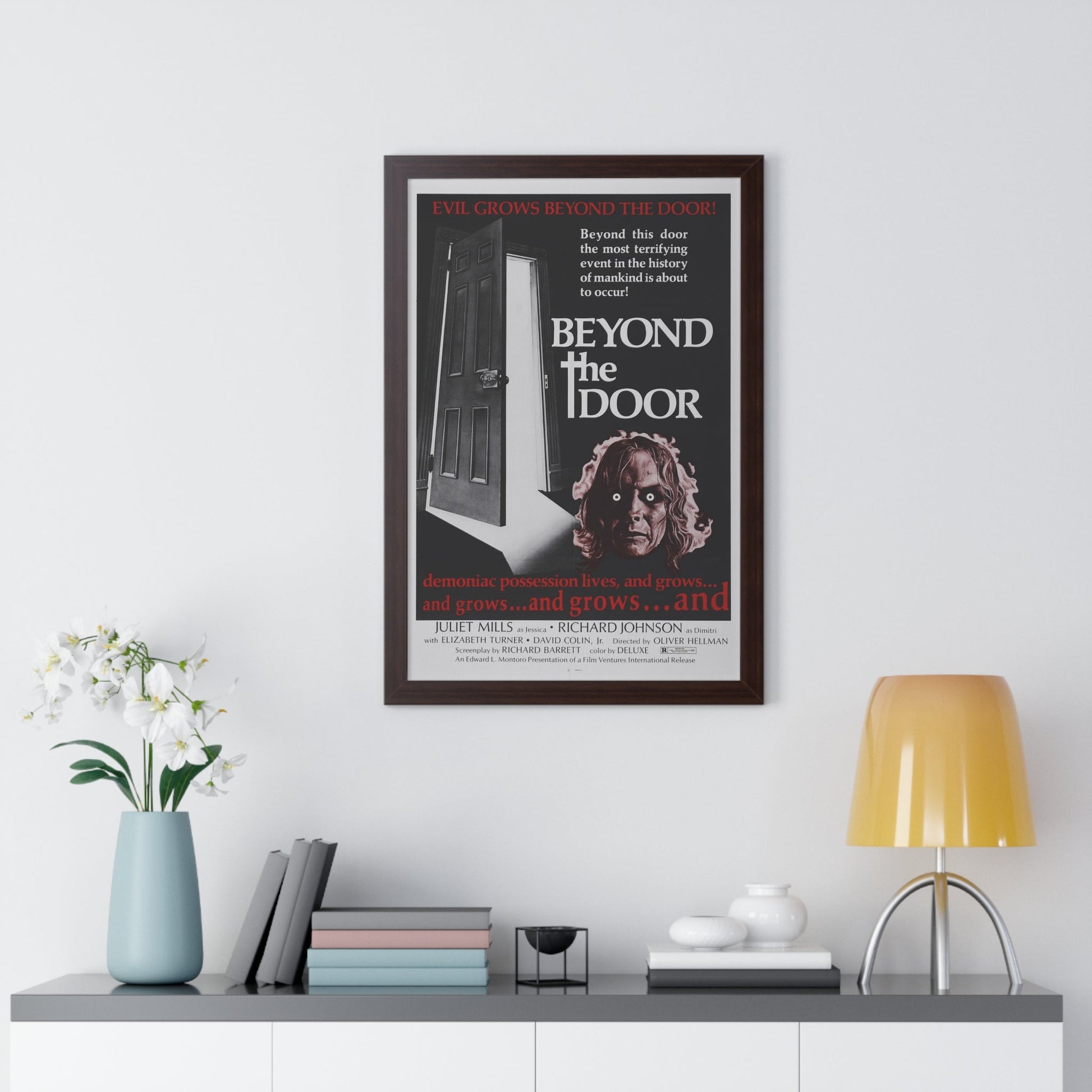 BEYOND THE DOOR 1974 - Framed Movie Poster-The Sticker Space