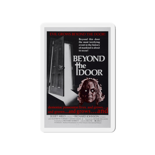 BEYOND THE DOOR 1974 Movie Poster - Die-Cut Magnet-6 × 6"-The Sticker Space