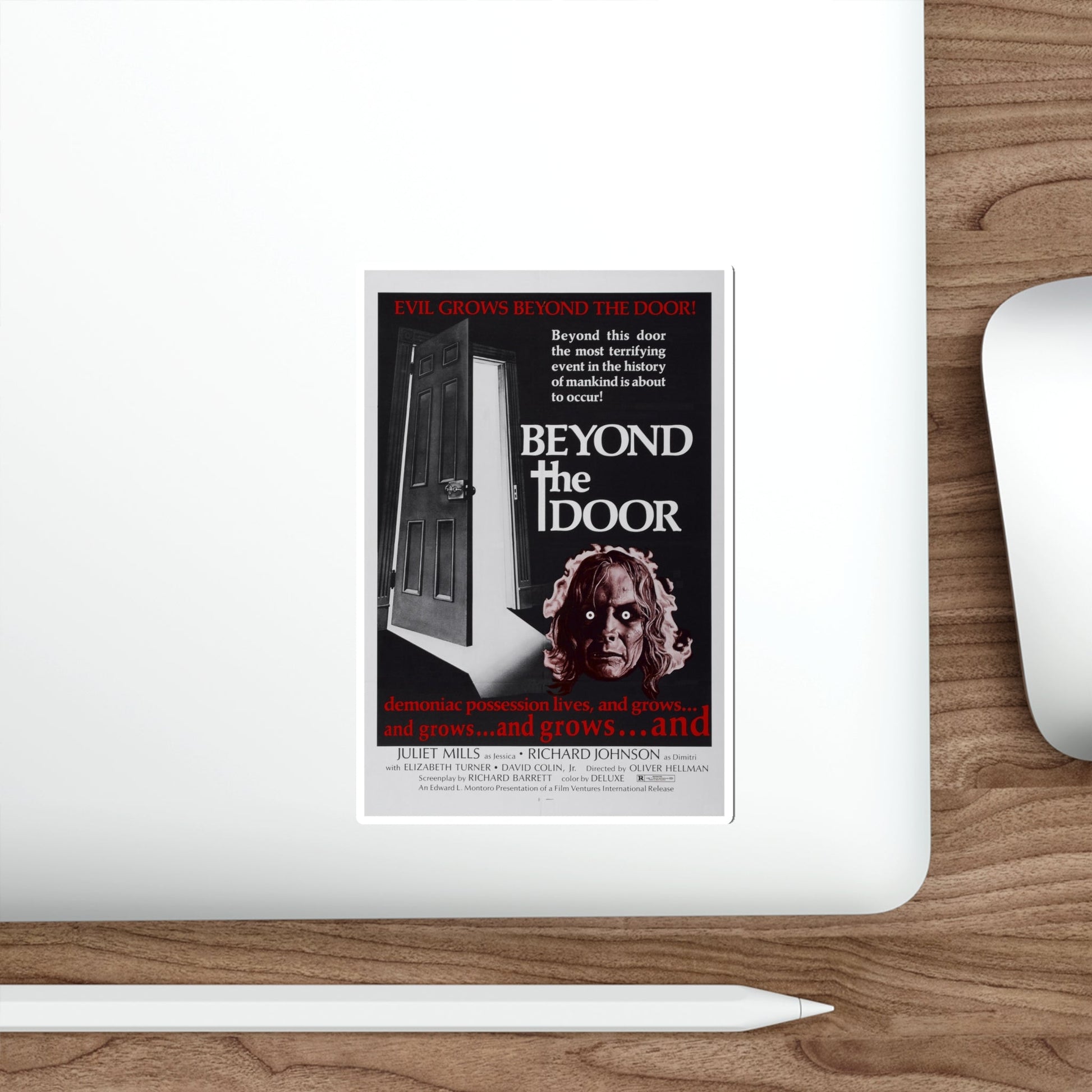 BEYOND THE DOOR 1974 Movie Poster STICKER Vinyl Die-Cut Decal-The Sticker Space