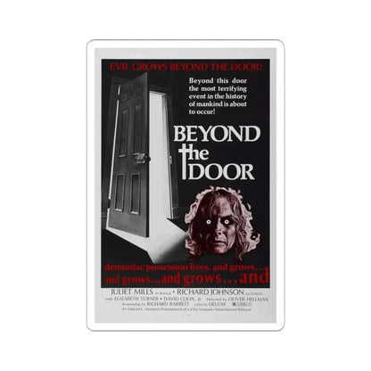 BEYOND THE DOOR 1974 Movie Poster - STICKER Vinyl Kiss-Cut Decal 6 Inch White - The Sticker Space