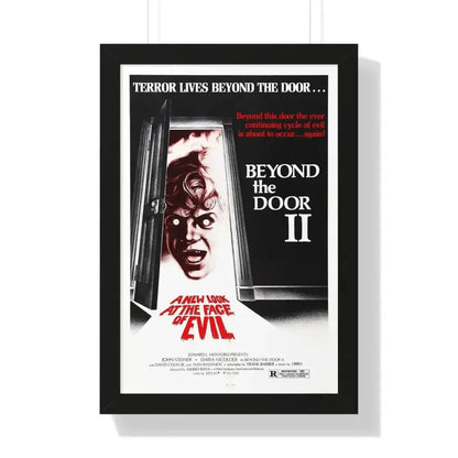 BEYOND THE DOOR II aka SHOCK 1977 - Framed Movie Poster 16″ x 24″ Black - The Sticker Space