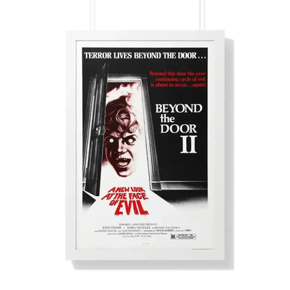 BEYOND THE DOOR II aka SHOCK 1977 - Framed Movie Poster 20" x 30" White - The Sticker Space