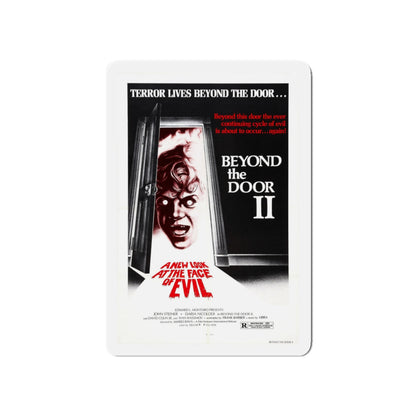 BEYOND THE DOOR II aka SHOCK 1977 Movie Poster - Die-Cut Magnet-5" x 5"-The Sticker Space