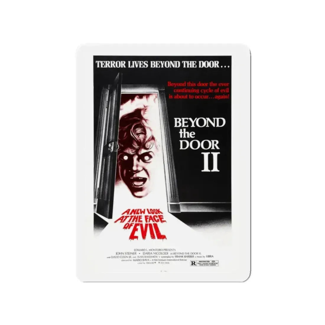 BEYOND THE DOOR II aka SHOCK 1977 Movie Poster - Refrigerator Magnet 2 Inch - The Sticker Space