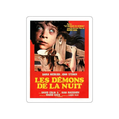 BEYOND THE DOOR II aka SHOCK (FRENCH) 1977 Movie Poster STICKER Vinyl Die-Cut Decal 5 Inch - The Sticker Space