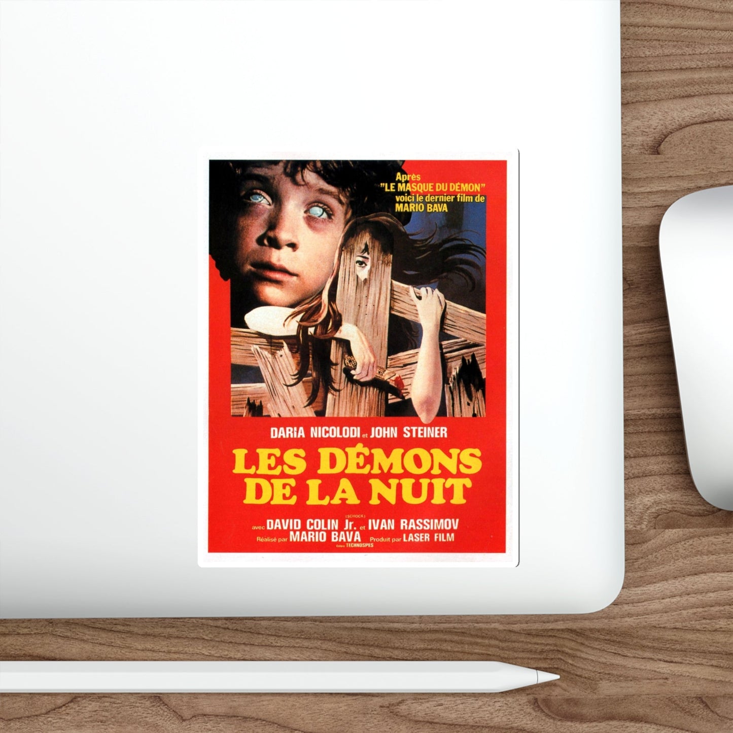 BEYOND THE DOOR II aka SHOCK (FRENCH) 1977 Movie Poster STICKER Vinyl Die-Cut Decal-The Sticker Space