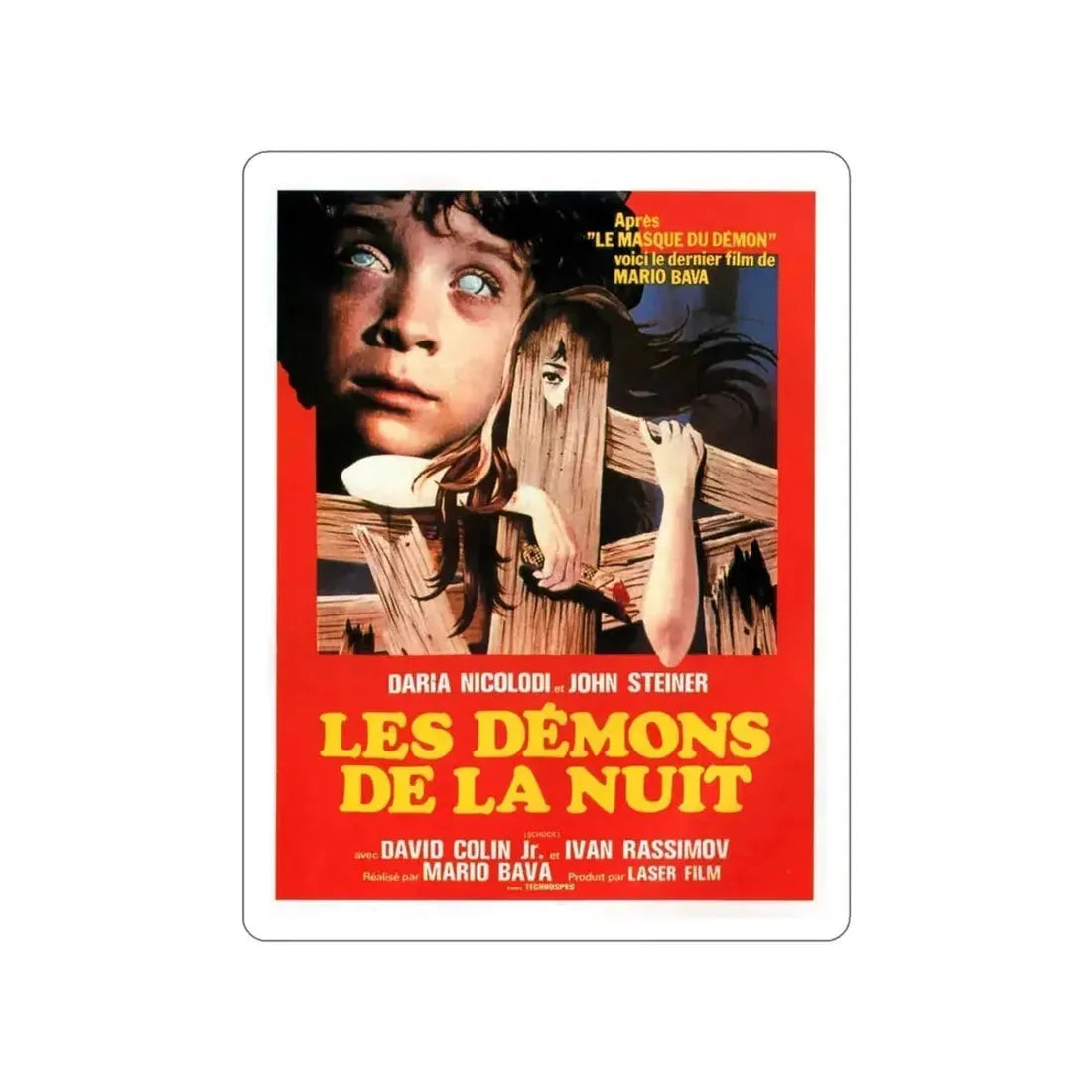 BEYOND THE DOOR II aka SHOCK (FRENCH) 1977 Movie Poster STICKER Vinyl Die-Cut Decal - The Sticker Space