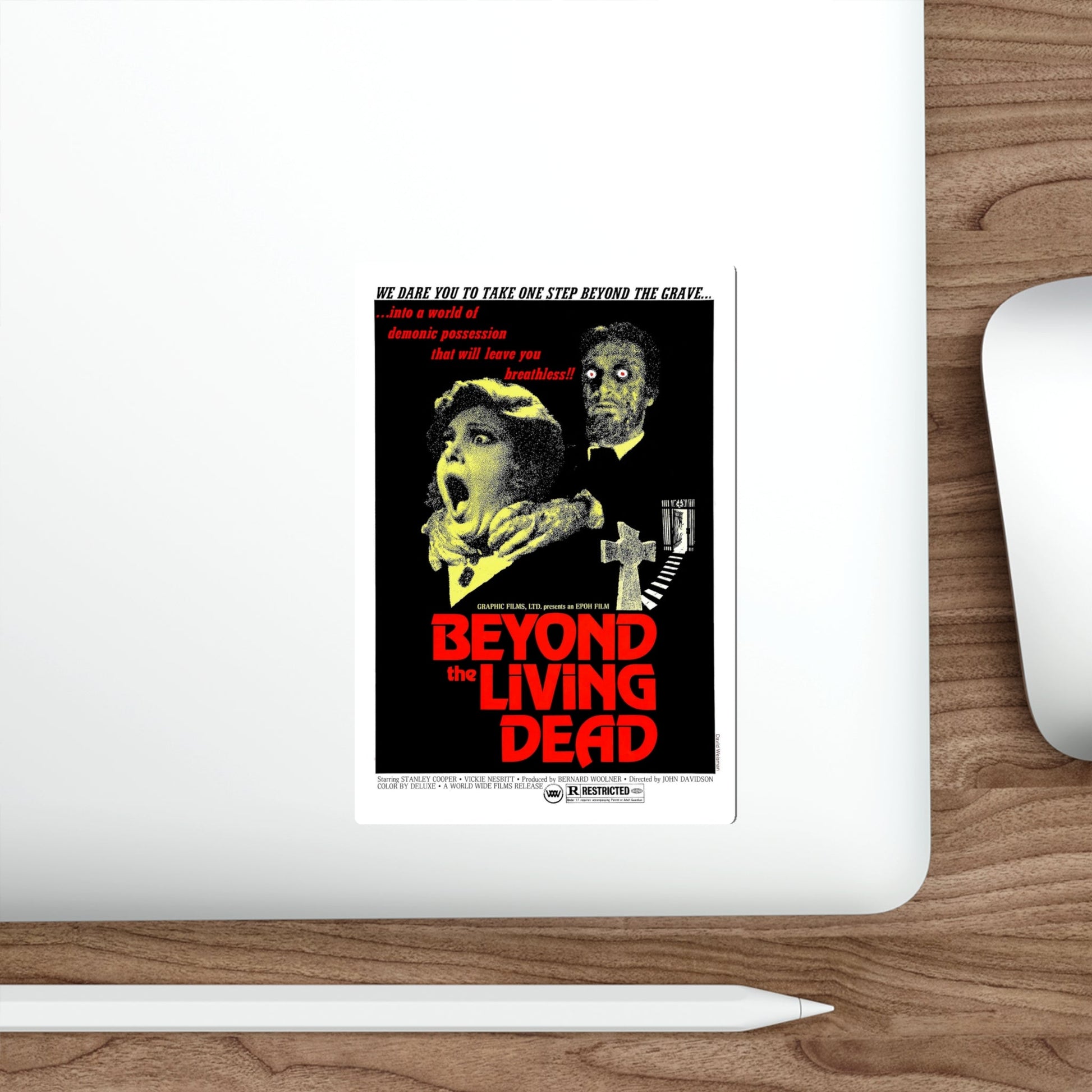 BEYOND THE LIVING DEAD (THE HANGING WOMAN) 1973 Movie Poster STICKER Vinyl Die-Cut Decal-The Sticker Space