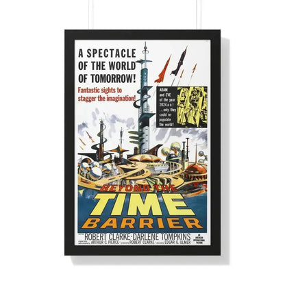 BEYOND THE TIME BARRIER (2) 1960 - Framed Movie Poster 20" x 30" Black - The Sticker Space