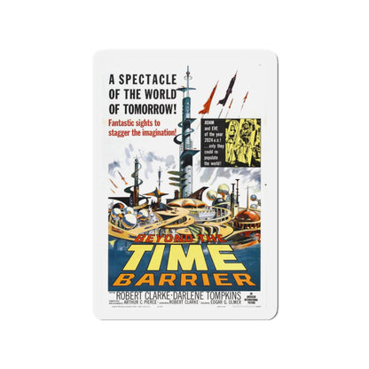 BEYOND THE TIME BARRIER (2) 1960 Movie Poster - Die-Cut Magnet-3" x 3"-The Sticker Space