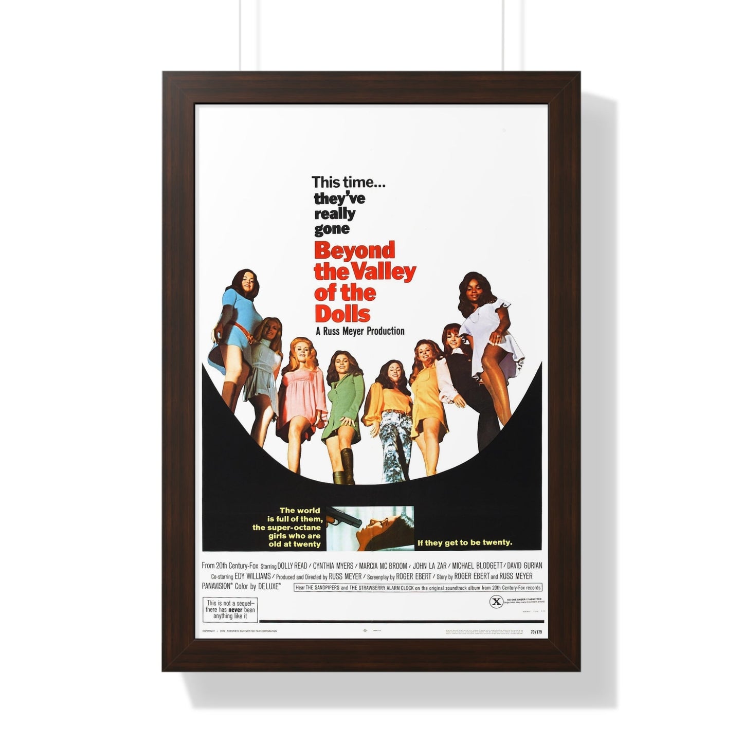 BEYOND THE VALLEY OF THE DOLLS 1970 - Framed Movie Poster-16″ x 24″-The Sticker Space