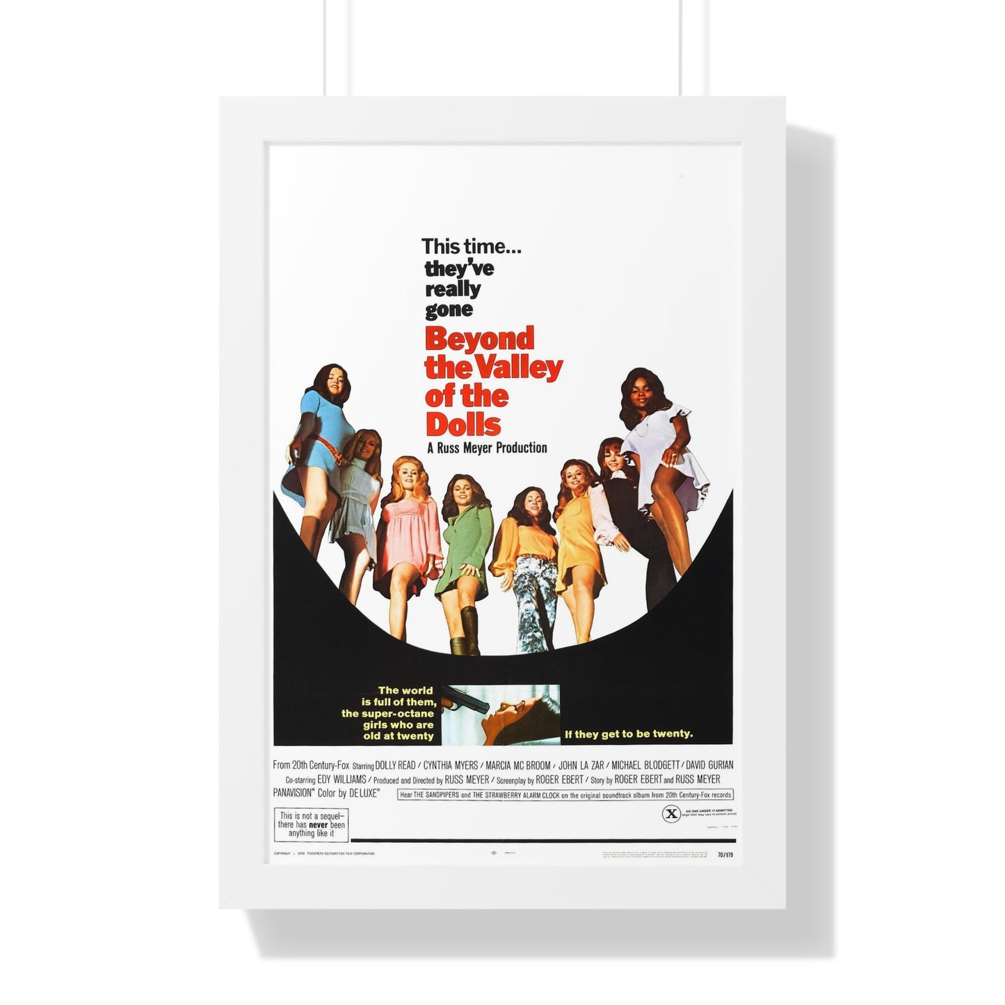 BEYOND THE VALLEY OF THE DOLLS 1970 - Framed Movie Poster-16″ x 24″-The Sticker Space