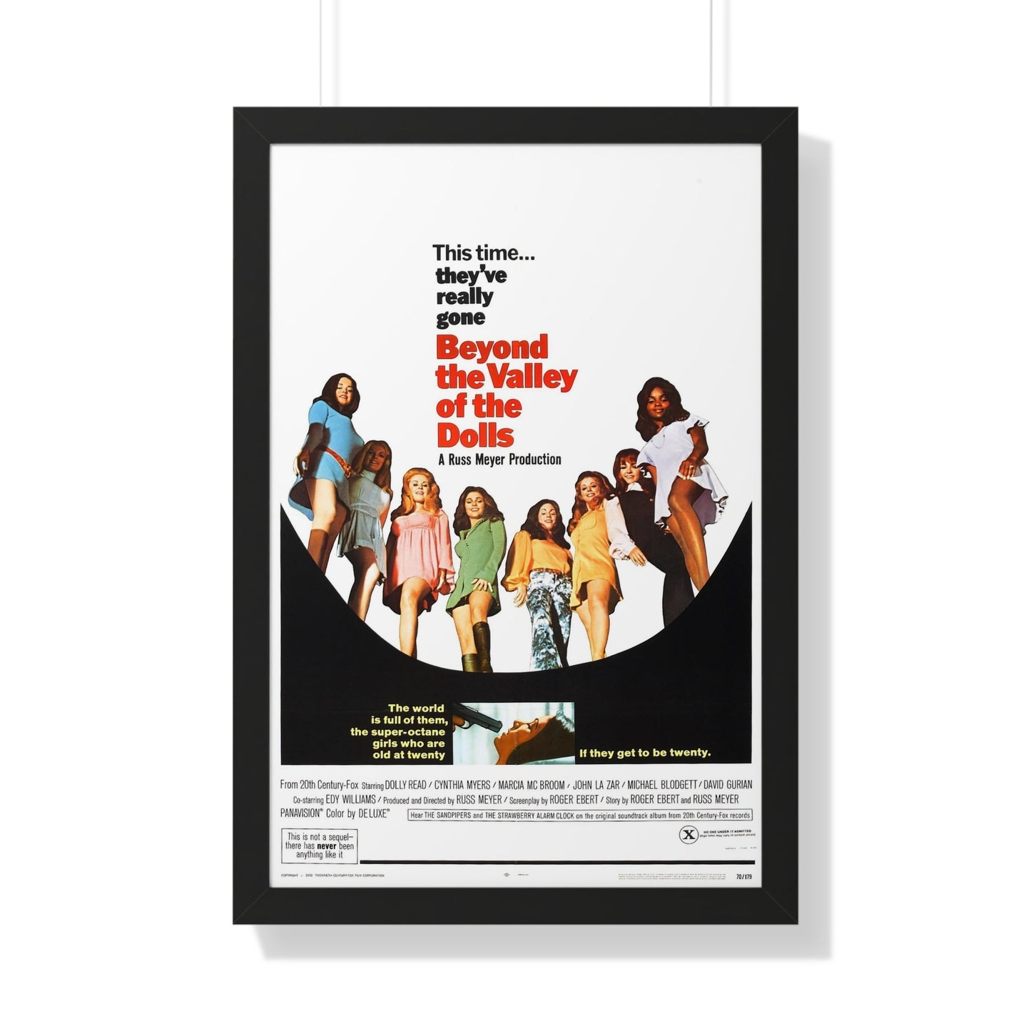 BEYOND THE VALLEY OF THE DOLLS 1970 - Framed Movie Poster-20" x 30"-The Sticker Space