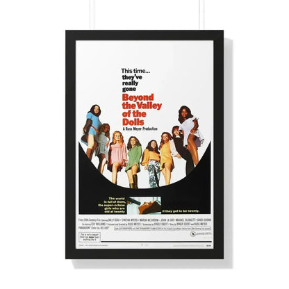 BEYOND THE VALLEY OF THE DOLLS 1970 - Framed Movie Poster 20" x 30" Black - The Sticker Space