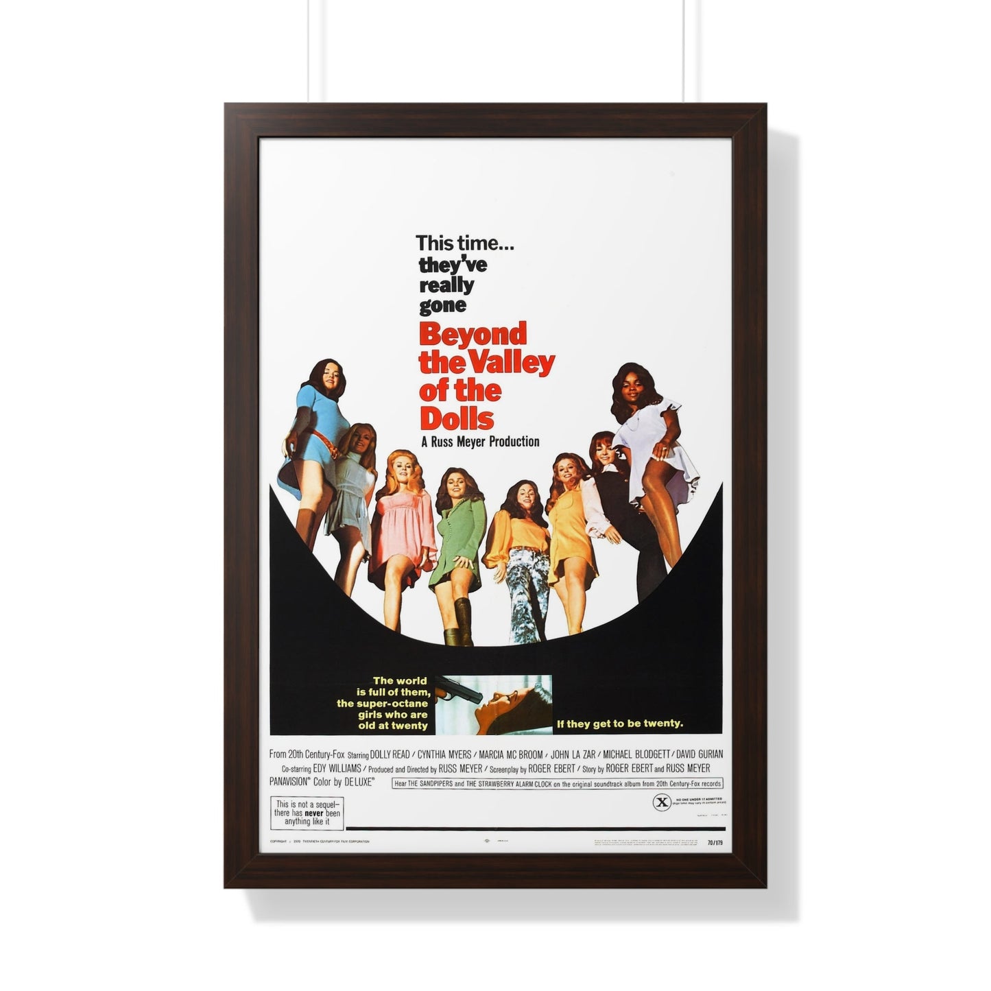 BEYOND THE VALLEY OF THE DOLLS 1970 - Framed Movie Poster-20" x 30"-The Sticker Space